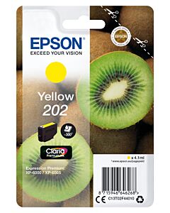 Epson Kiwi Singlepack Yellow 202 Claria Premium Ink