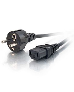 C2G 5m Power Cable Black CEE7/7 C13 coupler