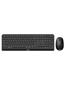 Philips 4000 series SPT6407B/05 keyboard Mouse included Universal RF Wireless + Bluetooth QWERTY English Black