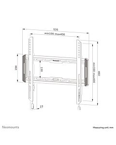Neomounts WL30-550BL14 TV mount wall 40-75" - ultra-flat - easy install WL30-550BL14