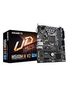 GIGABYTE H510M H V2 Motherboard - Supports Intel Core 11th CPUs, up to 3200MHz DDR4, 1xPCIe 3.0 M.2, GbE LAN, USB 3.2 Gen 1