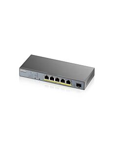 Zyxel GS1350-6HP Managed L2 Gigabit Ethernet (10/100/1000) Power over Ethernet (PoE) Grey GS1350-6HP-GB0101F