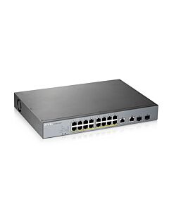 Zyxel GS1350-18HP Managed L2 Gigabit Ethernet (10/100/1000) Power over Ethernet (PoE) Grey GS1350-18HP-GB0101F