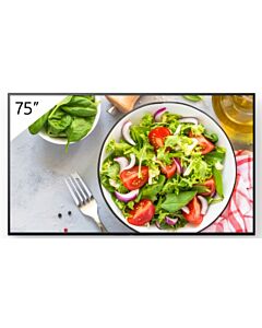 Sony FW-75BZ35L Signage Display Digital signage flat panel 190.5 cm (75") LCD Wi-Fi 550 cd/m² 4K Ultra HD Black Android 24/7