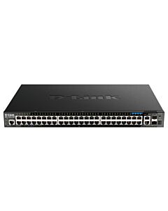 D-Link 48-Port Gigabit Stackable POE+ Smart Managed Switch with 2 x 10GBase-T & 2 x 10G SFP+ DGS-1520-52MP