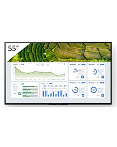 Sony FW-55BZ30L Signage Display Digital signage flat panel 139.7 cm (55") LCD Wi-Fi 440 cd/m² 4K Ultra HD Black Android 24/7 FW-55BZ30L