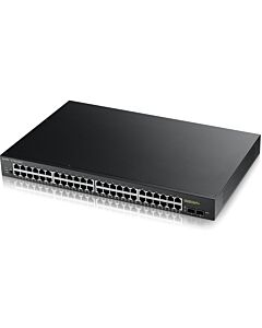 Zyxel GS1900-48HP Managed L2 Gigabit Ethernet (10/100/1000) Power over Ethernet (PoE) 1U Black GS190048HPV2-GB0101F