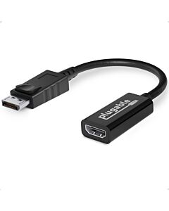 Plugable Technologies Active DisplayPort to HDMI Adapter, Uni-Directional, Driverless, Adapts Any Full-Sized DP Port to Enable Connecting a HDMI Cable and Display up to 4K 3840x2160 @60Hz
