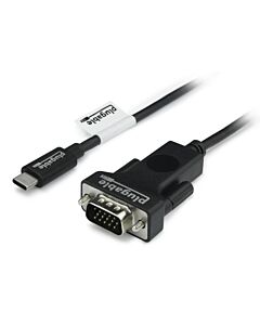 Plugable Technologies USB C to VGA Cable 6 Feet - Driverless Connect Thunderbolt 4, Thunderbolt 3, USB4, or USB-C Device to VGA Displays 1920x1080@60Hz, (Compatible with iPhone 15, MacBook Pro, Dell XPS) 1.8m