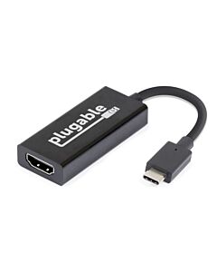 Plugable Technologies USB C to HDMI 2.0 Adapter Compatible with 2018 iPad Pro, 2018 MacBook Air, 2018 MacBook Pro, Dell XPS 13 & 15, Thunderbolt 3 Ports & More (Supports Resolutions up to 4K@60Hz) - Driverless