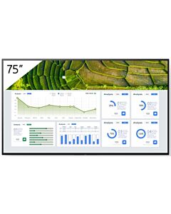 Sony FW-75BZ30L Signage Display Digital signage flat panel 190.5 cm (75") LCD Wi-Fi 440 cd/m² 4K Ultra HD Black Android 24/7 FW-75BZ30L