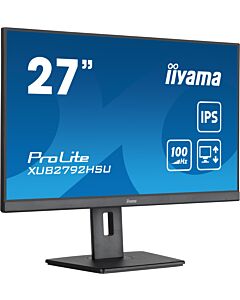 iiyama 27” IPS technology panel with height adjustable stand and 100Hz refresh rate