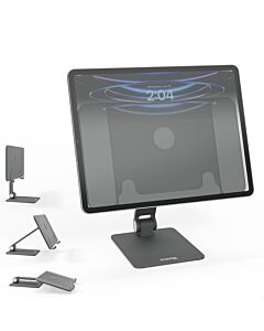 Plugable Technologies Magnetic Tablet Holder for MagSafe iPad Pro 12.9 Stand Portable Foldable 360° Rotating Stand (AMS-STAND13)