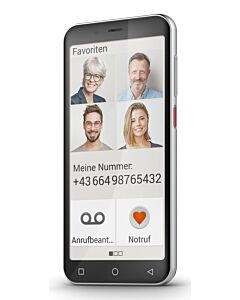 Emporia emporiaSMART5.mini 12.6 cm (4.95") Single SIM Android 13 4G USB Type-C 4 GB 64 GB 2500 mAh Black