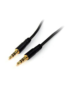 StarTech.com 3 ft Slim 3.5mm Stereo Audio Cable - M/M MU3MMS