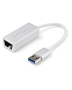 StarTech.com USB 3.0 to Gigabit Network Adapter - Silver USB31000SA