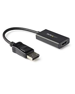 StarTech.com DisplayPort to HDMI Adapter - 4K 60Hz HDR10 Active DisplayPort 1.4 to HDMI 2.0b Video Converter - 4K DP to HDMI Adapter Dongle for Monitor/Display/TV - Latching DP Connector