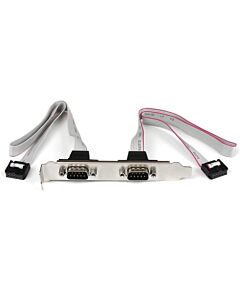 StarTech.com 2 Port 16in DB9 Serial Port Bracket to 10 Pin Header PLATE9M2P16