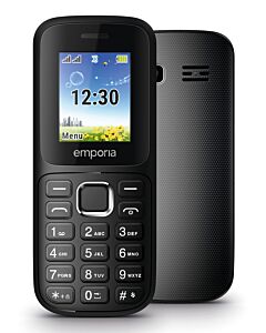 Emporia emporiaFN313 4.5 cm (1.77") 64 g Black Senior phone