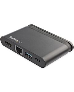 StarTech.com USB C Multiport Adapter - Portable USB-C Dock with 4K HDMI - 100W PD 3.0 Pass-Through, 1x USB-A, 1x USB-C, GbE - Thunderbolt 3 & USB Type-C Laptop Travel Dock - Mac & Windows