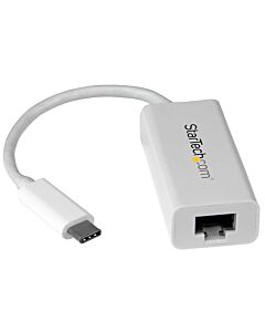 StarTech.com USB-C to Gigabit Network Adapter - White