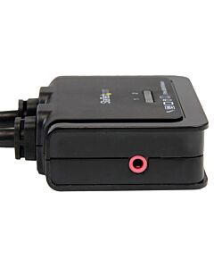 StarTech.com 2 Port USB HDMI Cable KVM Switch with Audio and Remote Switch – USB Powered SV211HDUA