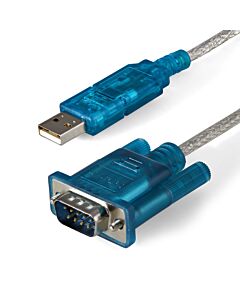 StarTech.com 3ft (91cm) 1-Port USB to RS232 DB9 Serial Adapter Cable, USB to Serial Adapter Cable - M/M ICUSB232SM3