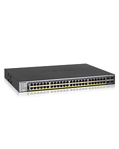 NETGEAR GS752TP-300EUS network switch Managed L2/L3/L4 Gigabit Ethernet (10/100/1000) Power over Ethernet (PoE) 1U Black