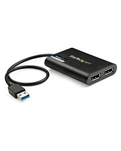StarTech.com USB 3.0 to Dual DisplayPort Adapter - 4K 60Hz USB32DP24K60