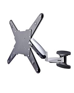 StarTech.com VESA TV Wall Mount, Adjustable Full Motion TV Wall Mount For 23"-55" Displays, Slim TV Mounting Bracket Supports 66lb (30kg), Extendable/Tilting/Swivel TV Wall Mount