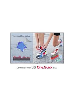 LG 55UL3J-E Digital signage display 139.7 cm (55') IPS 400 cd/m² 4K Ultra HD Blue Built-in processor Web OS 16/7