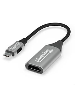 Plugable Technologies USB C to HDMI Adapter, HDMI 2.1, 8K 60Hz or 4K 144Hz, USB4 / Thunderbolt to Adapter for 4K HDR Monitor, XPS, iPhone 15, iPad Pro, Macbook Pro, Mac Resolution up to 4K 60Hz (USBC-HDMI8K)