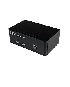 StarTech.com 2 Port Dual DisplayPort USB KVM Switch with Audio & USB 2.0 Hub