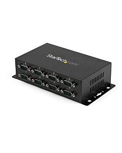 StarTech.com 8 Port USB to DB9 RS232 Serial Adapter Hub – Industrial DIN Rail and Wall Mountable