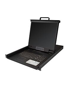 StarTech.com 8 Port Rackmount KVM Console w/ 6ft Cables - Integrated KVM Switch w/ 19" LCD Monitor - Fully Featured 1U LCD KVM Drawer- OSD KVM - Durable 50,000 MTBF - USB + VGA Support