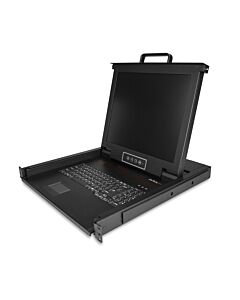 StarTech.com Rackmount KVM Console - Single Port VGA KVM with 17" LCD Monitor for Server Rack - Fully Featured Universal 1U LCD KVM Drawer w/Cables & Hardware - USB Support - 50,000 MTBF