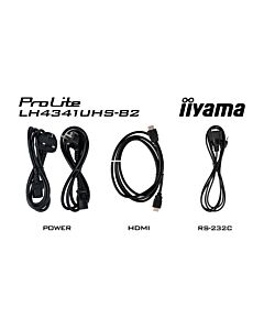 iiyama 43" Professional Digital Signage display with 4K UHD resolution and 24/7 operating time