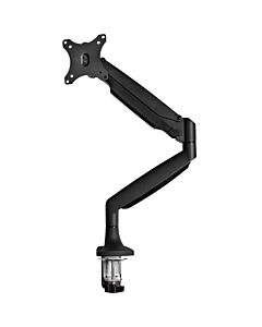 StarTech.com Desk Mount Monitor Arm - Heavy Duty Ergonomic VESA Monitor Arm - Single 9kg Display - Full Motion, Height Adjustable, Articulating - Aluminum - C-Clamp/Gmet- Black ARMPIVOTHDB