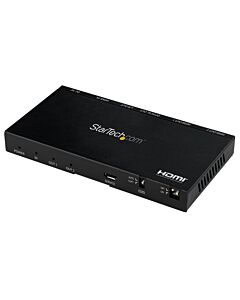 StarTech.com 2-Port HDMI Splitter (1x2) - 4K 60Hz UHD HDMI 2.0 Audio Video Splitter w/ Scaler & Audio Extractor (3.5mm/SPDIF) - Dual HDMI Splitter (1-In 2-Out) - EDID Copy - TV/Projector