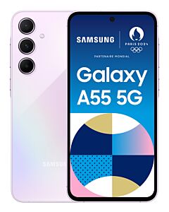 Samsung Galaxy A55 5G 16.8 cm (6.6") Hybrid Dual SIM Android 14 USB Type-C 8 GB 128 GB 5000 mAh Lilac