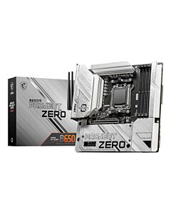 MSI B650M PROJECT ZERO motherboard AMD B650 Socket AM5 micro ATX