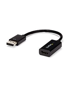 StarTech.com DisplayPort to HDMI Adapter - 4K 30Hz Active DisplayPort to HDMI Video Converter - DP to HDMI Monitor/TV/Display Cable Adapter Dongle - Ultra HD DP 1.2 to HDMI 1.4 Adapter DP2HD4KS