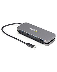 StarTech.com ~4 Port USB C Hub - 4x USB-A - USB 3.0 Type-C Hub - USB 3.2 Gen 1 (5Gbps) - Bus Powered Portable USB-C to USB-A Adapter Laptop Hub - 11.2" (28.5cm) Cable w/ Cable Management HB30CM4AB