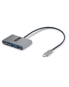 StarTech.com 4-Port USB-C Hub with 100W Power Delivery Pass-Through - 2x USB-A + 2x USB-C - USB 3.0 5Gbps - 1ft (30cm) Long Cable - Portable USB Type-C to USB-A/C Hub