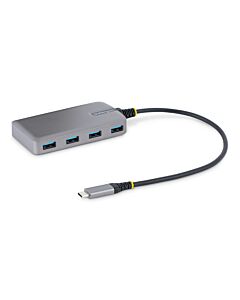 StarTech.com 4-Port USB-C Hub - 5Gbps - Bus Powered - USB C to 4x USB-A Hub w/ Optional Auxiliary Power Input - Portable Desktop/Laptop USB Hub - 1ft (30cm) Cable - USB Expansion Hub