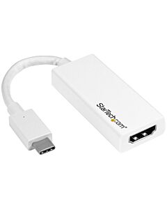 StarTech.com USB-C to HDMI Adapter with 4K 30Hz - White CDP2HDW