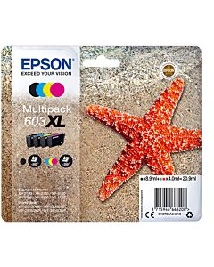 Epson C13T03A64010 ink cartridge 1 pc(s) Original High (XL) Yield Black, Cyan, Magenta, Yellow C13T03A64010