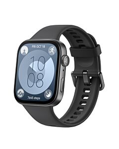 Huawei WATCH Fit 3 4.62 cm (1.82") AMOLED Digital 408 x 480 pixels Touchscreen Black Wi-Fi GPS (satellite)