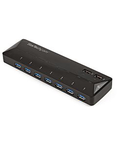 StarTech.com 7-Port USB 3.0 Hub plus Dedicated Charging Ports - 2 x 2.4A Ports~7-Port USB 3.0 Hub (5Gbps) plus Dedicated Charging Ports - 2 x 2.4A Ports
