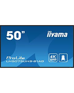 iiyama 50" 4K UHD Professional Digital Signage 24/7 display featuring Android OS, FailOver and Intel® SDM slot
